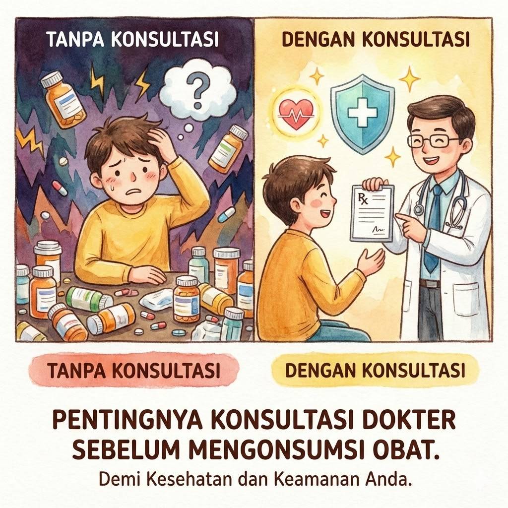Pentingnya Konsultasi Dokter Sebelum Mengonsumsi Obat