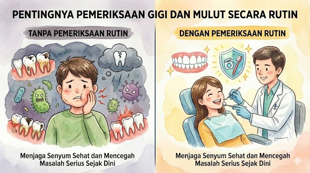 Pentingnya Pemeriksaan Gigi dan Mulut Secara Rutin